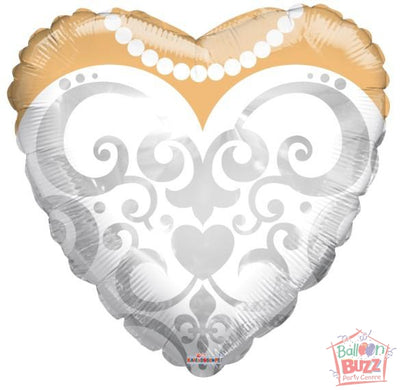 18-inch - Bride's Dress - Helium-Filled Foil Balloon