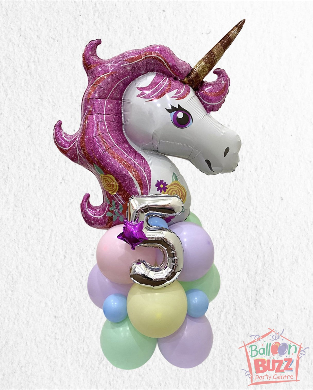 Magical Unicorn Number Standee Centerpiece