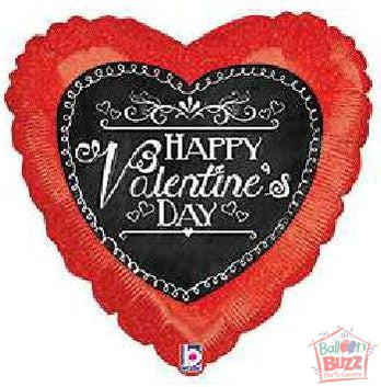 18-inch - Helium-Filled Red Heart Foil Balloon