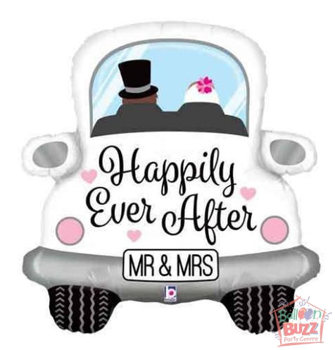 31-inch - Happily Ever After Car - Helium-Filled Foil Balloon