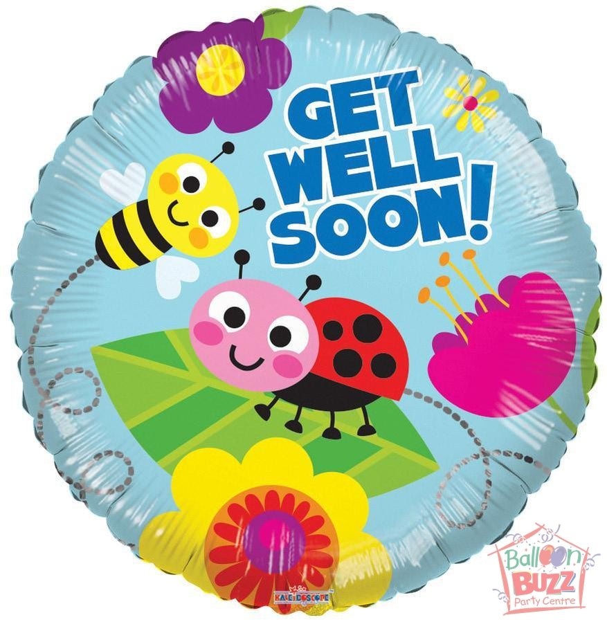 Bugs Get Well Soon - 18 inch - Helium-Filled Foil Balloon