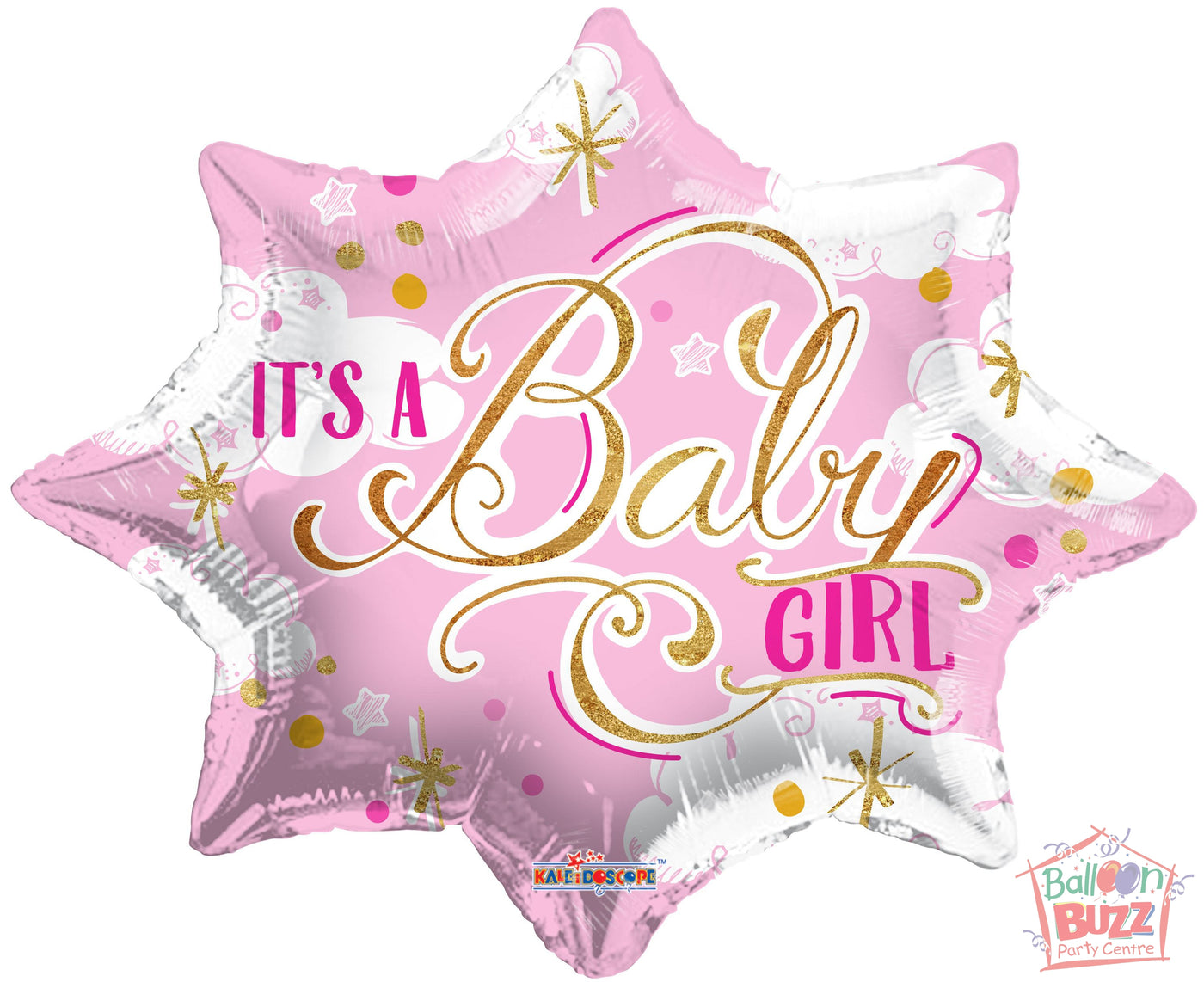 It's A Baby Girl - 18 inch - Helium-Filled Foil Balloon