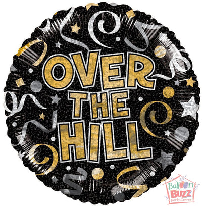 Over The Hill Holographic - 18 inch - Helium-Filled Foil Balloon
