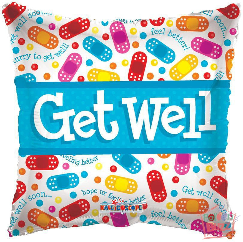 Band-Aids Get Well Soon - 18 inch - Helium-Filled Foil Balloon