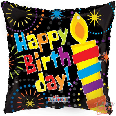 Happy Birthday Big Candle - 18 inch - Helium-Filled Foil Balloon