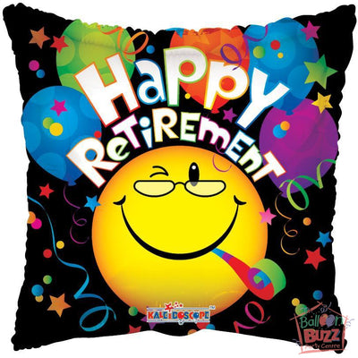 Retirement Smiley - 18 inch - Helium-Filled Foil Balloon
