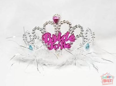 Bride To Be Crown with Feather