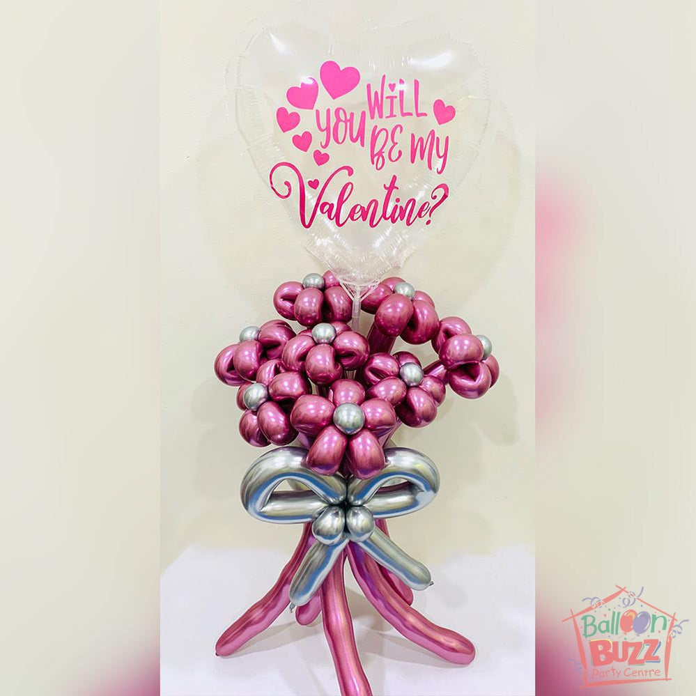 Bubble Flower Bouquet in Pink