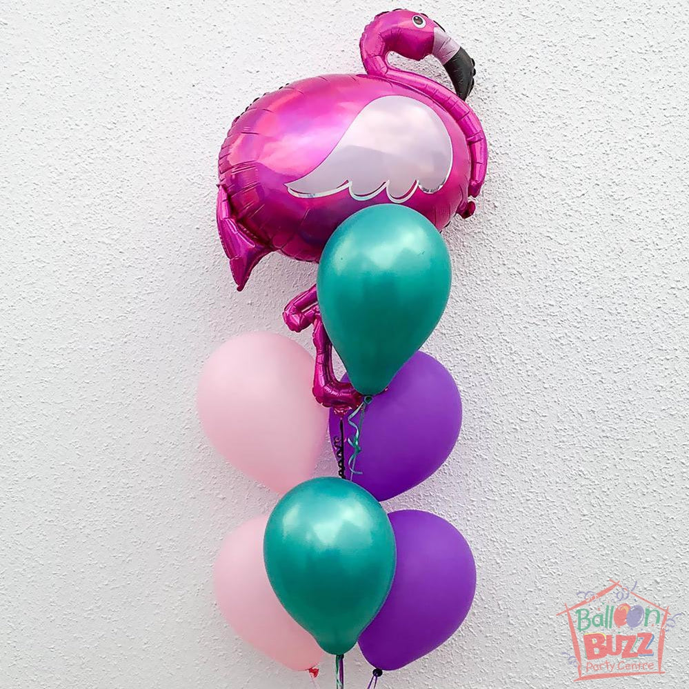 28-Inch Shimmery Flamingo Balloon Bouquet