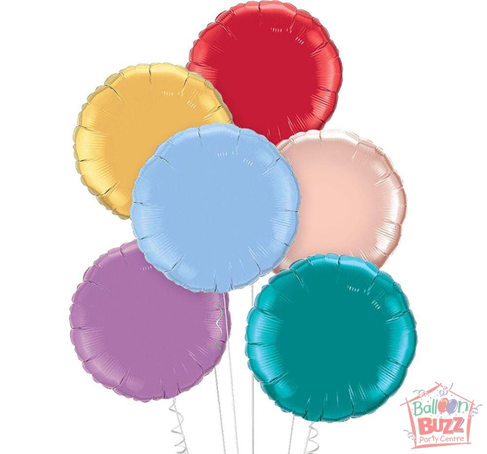 Your Choice of Helium-Filled Circle-Shaped Foil Balloons