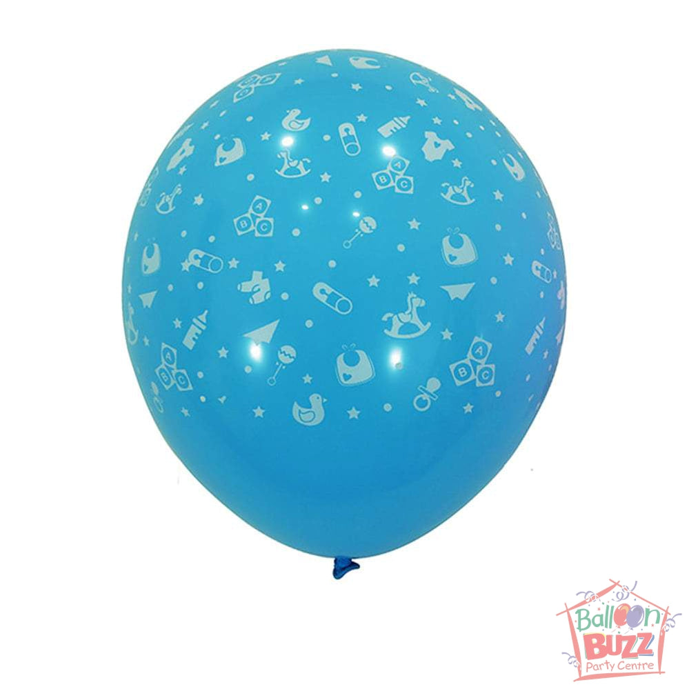 12-inch - Printed - Light Blue Baby - Helium-Filled Balloon