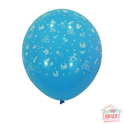 12-inch - Printed - Light Blue Baby - Helium-Filled Balloon
