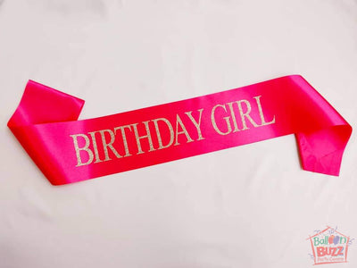 Birthday Girl Glitter Sash