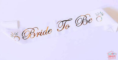 Bride To Be Gold Sash BB