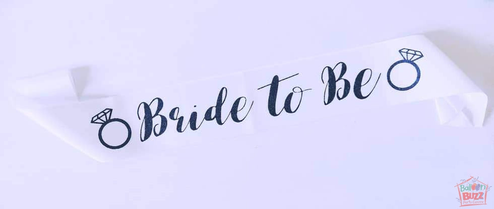 Bride To Be Rings Sash BB