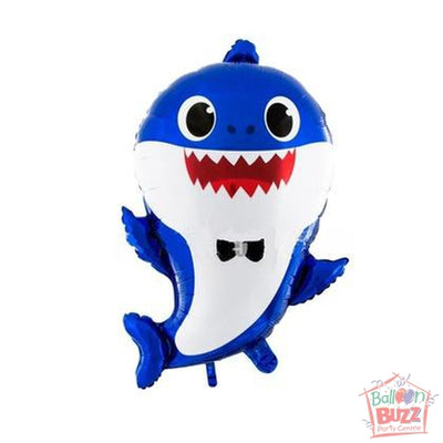 27-inch - Helium-Filled Daddy Shark - Shark Family – Balloon Buzz Party  Centre