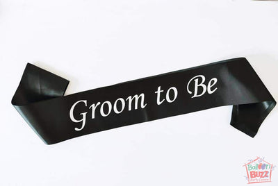 Groom To Be Sash BB