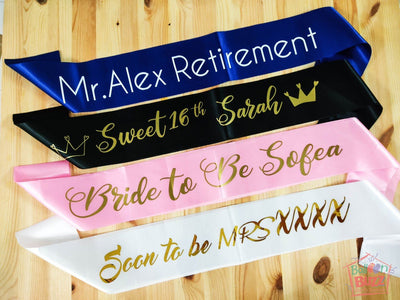 Customised Sash