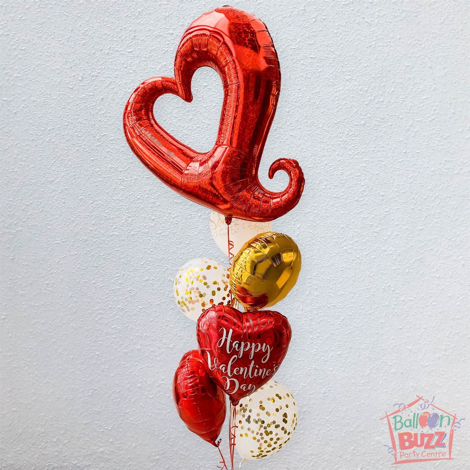 37-inch Chain of Hearts Balloon Bouquet