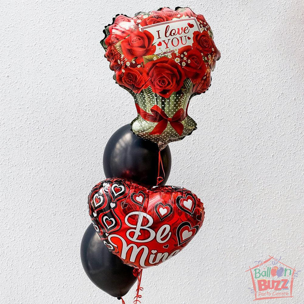 18-inch Hearts and Roses Balloon Bouquet