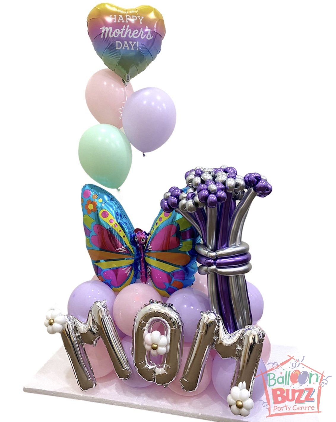 Happy Mother's Day Standee Butterfly with Flower Twisted