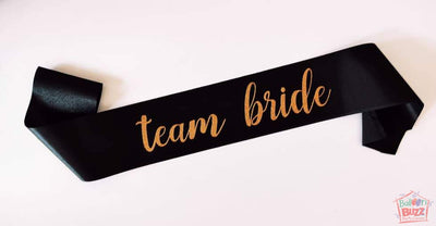 Team Bride Glitter Sash BB