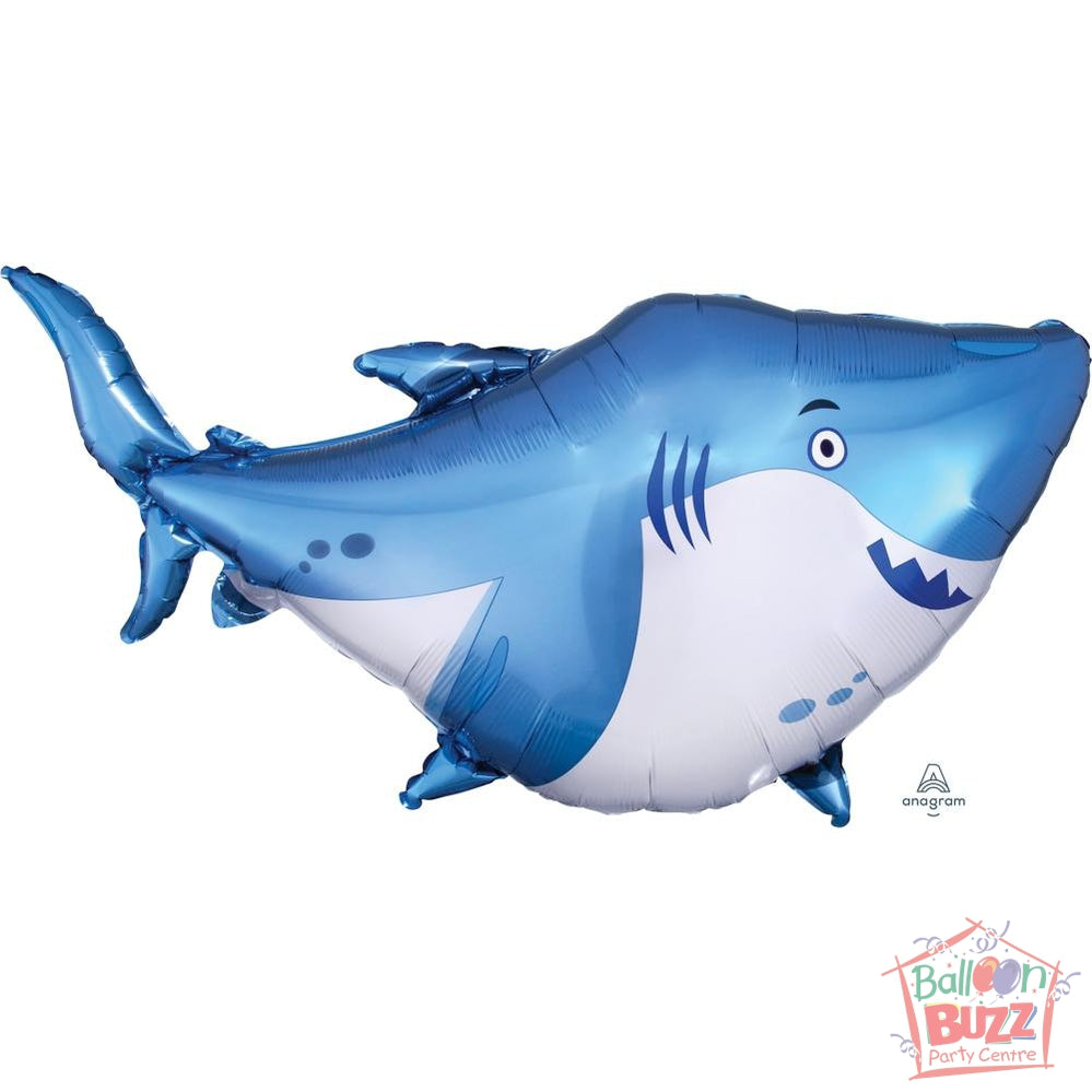 40 inch Helium Filled Cartoon Shark Foil