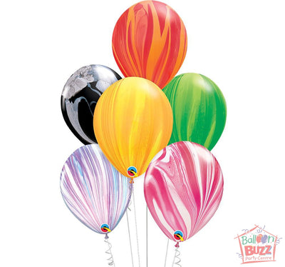 Your Choice of Helium-Filled Superagate Colored Balloons